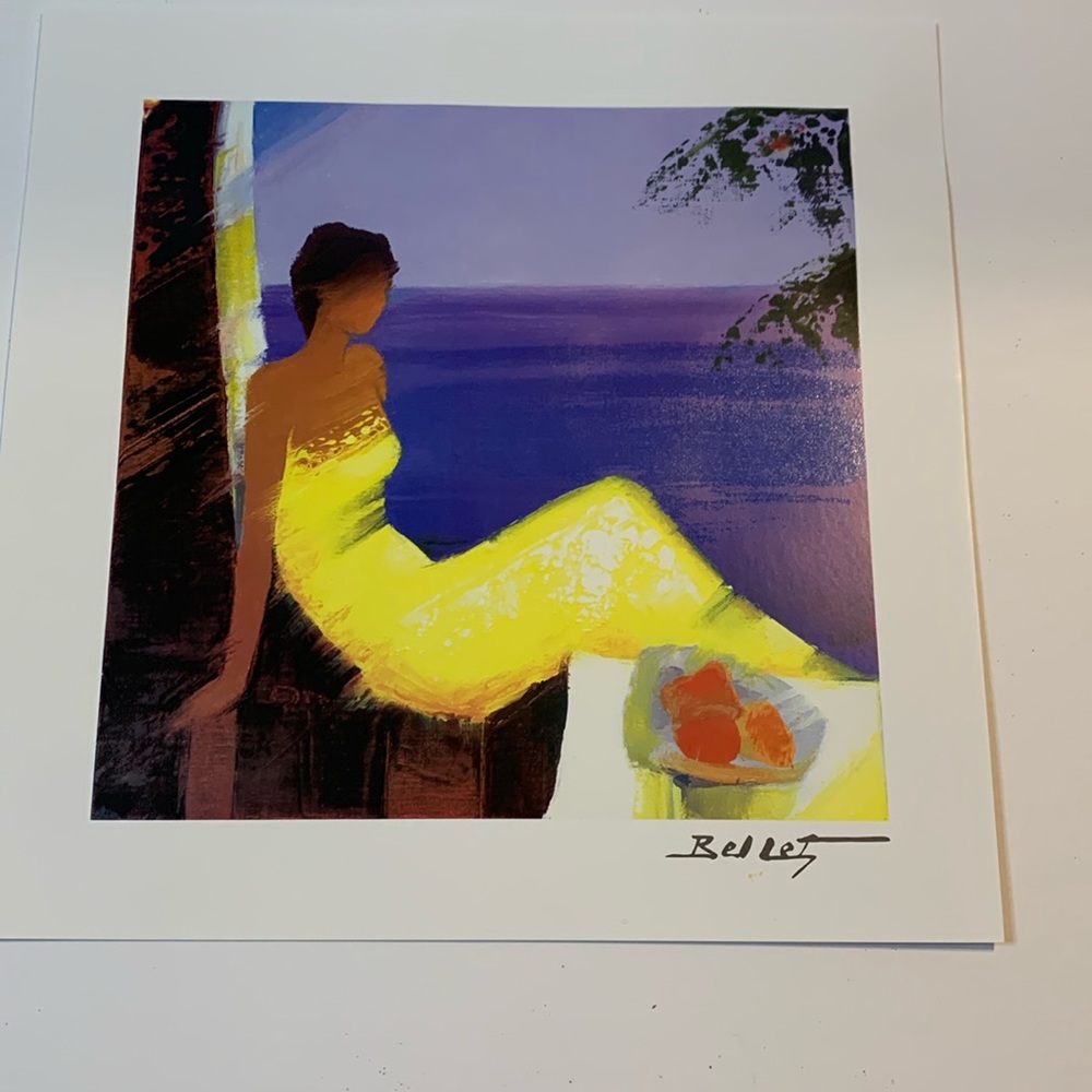 Park West Art Beaute Marine Approximately 7x7inches Certificate of Authenticity